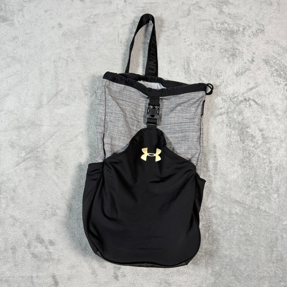 Under Armour Unisex OSFA Sling Bag Grey Black Armourvent Buckle Crossbody